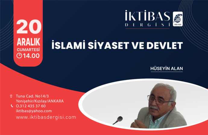 İktibas’ta bu hafta sonu yazar Hüseyin Alan konuk oluyor