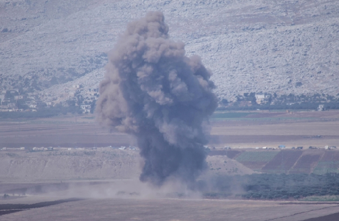Ürdün’e ait olduğu sanılan bir savaş uçağından Suriye’de bombalama