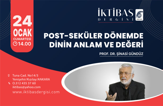 İktibas Dergisi’nin konuğu Prof. Dr. Şinasi Gündüz