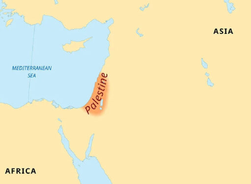 İngilizlerin Filistin haritasına siyonist tepki