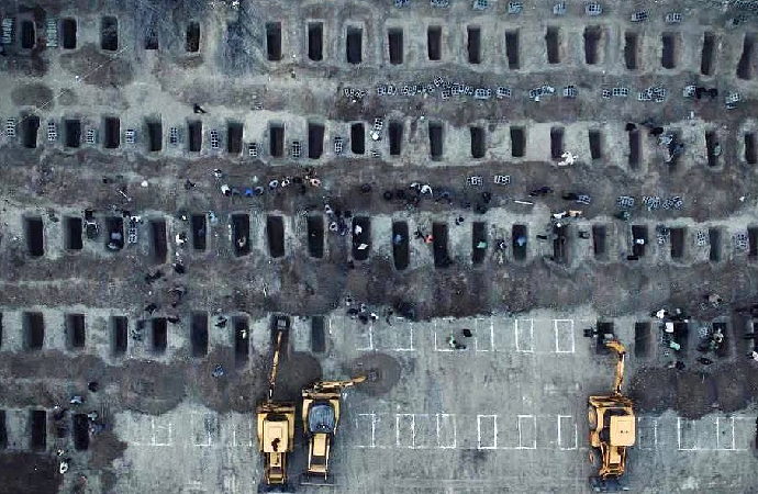 ABD’nin öldürdüğü kız çocuklarının mezarları