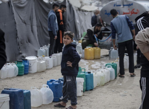 Gazze’de 500 bin kişi içme suyundan mahrum edildi
